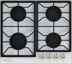 Поверхность газовая Kuppersberg FQ663 W, ретро белый/ручки бронза Поверхность газовая Kuppersberg FQ663 W, ретро белый/ручки бронза
